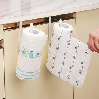 Kağıt Tutucular Mutfak Sticker Raf Demir Rulo Tutucular Banyo Tuvalet Havlu Rafları Askıları Ev Depolama Doku Raf Organizatör