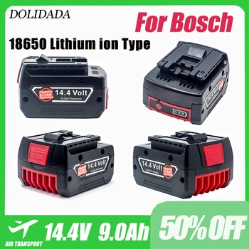 9000mah Pil için Bosch 14.4 V Güç Aracı Yedek Lityum-iyon 9.0 Ah şarj edilebilir pil için GBH GDR GSR1080 DDS180 BAT614G