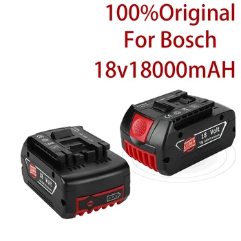 2021 18V 18000mah şarj edilebilir pil İçin Bosch 18V Pil Yedekleme 6.0 A Taşınabilir Yedek Bosch BAT609 Gösterge ışığı