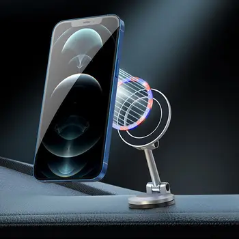 Manyetik Araç Telefonu Tutucu Mıknatıs Akıllı Telefon Desteği GPS Katlanabilir Telefon Braketi Araba iPhone 12 13 14 Samsung Xiaomi