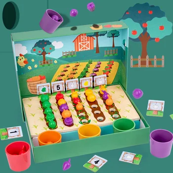 Ahşap Simülasyon Çiftlik Sebze Ve Meyve Biliş Erken Çocukluk Eğitimi Renk Biliş Rol Oyna Pretend Montessori