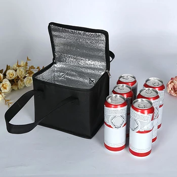 Açık soğutucu kutu Taşınabilir Termal Yalıtımlı Soğutucu Çanta Kamp içecek yiyecekler Bento Çanta BARBEKÜ Zip Paketi Piknik Taşıyıcı Teslimat Çantası