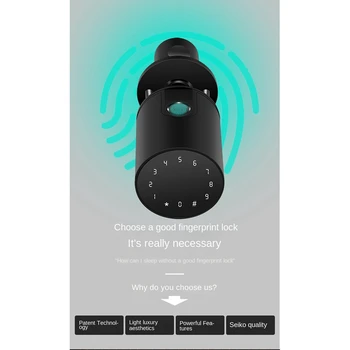 Ev güvenlik kapısı Kilidi Bluetooth Şifre Anahtar Kilidini Akıllı parmak izi kilidi Tuya Smartlife App Uzaktan Kumanda