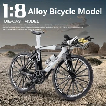 1/8 Alaşım Mini Parmak Dağ Bisikletleri Süs Yarış Bisiklet Oyuncak Kir Araçlar Modeli Dekorasyon El Sanatları Ev için