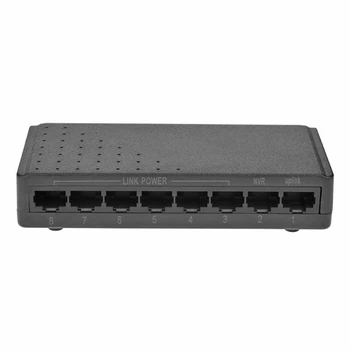 8 Port 6+2 POE switch enjektör Power Over RJ45 Ethernet Aile Ağı Sistemi 10/100M Kameralar İçin Güç Adaptörü Olmadan