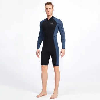Neopren Dalış Koruma Giysileri Fermuarlı Erkek Dalış Sörf Mayo Elastik Anti-scratch Sıcak su sporları ekipmanları