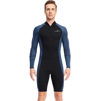 Neopren Dalış Koruma Giysileri Fermuarlı Erkek Dalış Sörf Mayo Elastik Anti-scratch Sıcak su sporları ekipmanları