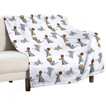 Remy Ratatouille Paketi Atmak Battaniye Lüks Tasarımcı Battaniye yatak ekose