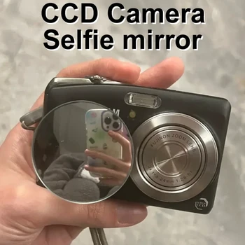 CCD Kamera 360 Derece Ayar Selfie Aynası Fotoğraf Çekerken Açıyı Ayarlamak için Aynaya Bakmak için Kamerayı Çevirmeden