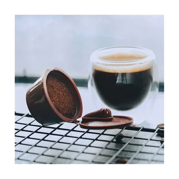 ICafilas 6 Adet Kullanımlık kahve kapsülü Nescafe Dolce Gusto Makinesi, Yeniden Doldurulabilir Kahve kapsül filtre Fincan Takımı