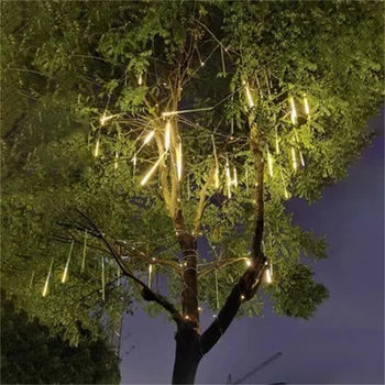 1/2/3/4 ADET Meteor Duş LED Peri İşıklar Garland Yılbaşı Ağacı Süsleri açık Düğün Bahçe Yeni Yıl Sokak veranda ışık