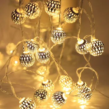 LED ferforje dalga topu ışık dize düğün sahne Noel dekorasyon ışık dize