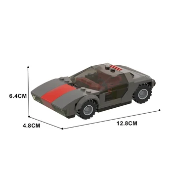 Gobricks MOC Runabout Modeli Tuğla Hızlı Araba Yapı Taşları Kiti Yol Yarış Supercar Tuğla Taksi Toplayıcı Çocuklar İçin Hediye