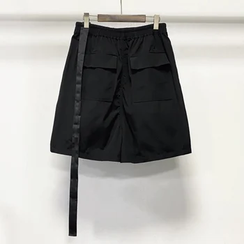 Owen Seak Erkekler Rahat Kısa Harem Gotik Tarzı erkek Giyim Sweatpants Yaz Kadın Gevşek Siyah Şort