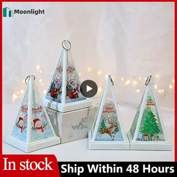 Eve Hediyeler Yemek Masası Pencere Ekran Çocuk Taşınabilir Gece Lambası masa süsü Ev Süsleme Merry Christmas Süslemeleri