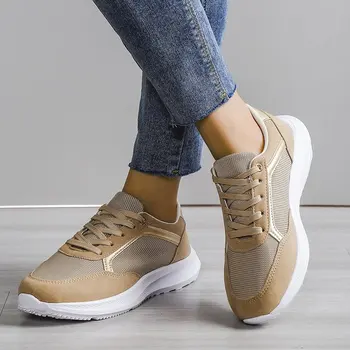 2023 Yeni Kadın Tıknaz Ayakkabı Düz Renk platform ayakkabılar Kalın Alt Fermuar kadın vulkanize ayakkabı Sneakers