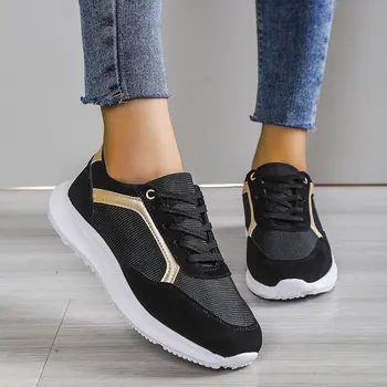 2023 Yeni Kadın Tıknaz Ayakkabı Düz Renk platform ayakkabılar Kalın Alt Fermuar kadın vulkanize ayakkabı Sneakers