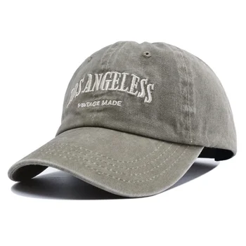 2023 Yeni Vintage Siyah Yeşil Mektup Nakış beyzbol şapkası Kadın Snapback Kap Moda Ayarlanabilir baba şapkası Erkekler için Gorras B2657