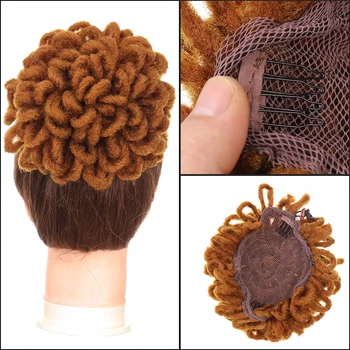 Moda saç çantası peruk kadın kirli örgü ipli Afrika topuz kirli örgü saç paketi kabarık Afrika ipli kirli örgü saç