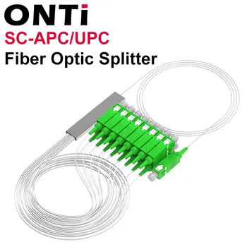 ONTi 10 adet/grup 1X16 / 1X8 PLC SC/APC SM 0.9 mm G657A1 PVC 1 m FTTH Fiber optik sıyırıcı