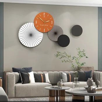 Büyük Boy Oturma Odası duvar saati Sessiz Dijital Modern Mutfak Şık duvar saati Ahşap Yaratıcı Relogio De Parede duvar saati