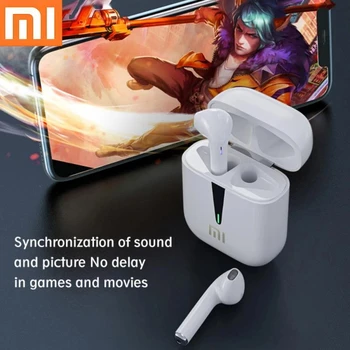 Xiaomi TWS Kablosuz Kulaklık Bluetooth 5.1 Kulaklık Spor Oyun Kulaklık Gürültü Azaltma Su Geçirmez mikrofonlu kulaklıklar Kulak