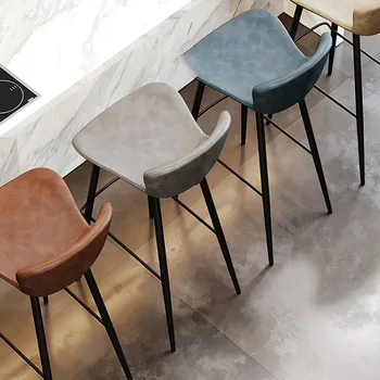 Basit destek çubuğu Tabure Modern Su Geçirmez Açık Yüksek Sandalye Tabure Tasarım İskandinav Taburetes Altos Cocina Odası Estetik Dekor