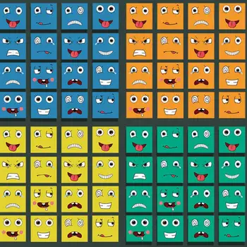 Yüz Değiştirme Oyunu Yüz İfadesi Küp Masa Oyunu Ahşap Bulmaca Montessori Blokları Eğitici Oyuncaklar Çocuk Düşünme Mantık Blokları
