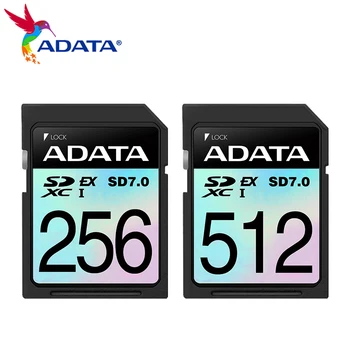 ADATA SDXC SD 7.0 Express Hafıza Kartı Premier Extreme 256GB 512GB PCIe Gen3x1 UHS-I C10 800 mb/s'ye kadar okuma SD Kart Kamera için