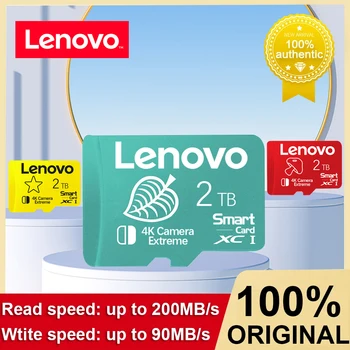 Lenovo 2TB Class10 Mikro TF SD Kart 512GB SD Hafıza Kartı 128GB Yüksek Hızlı Flash Kartlar 256GB Mini TF Kart Dijital Kamera