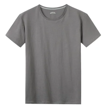 Yeni T-shirt erkek ve kadın %100 % Pamuk Kısa Kollu Düz Renk erkek ve kadın T-shirt T - shirt Yuvarlak Boyun Artı T-shirt