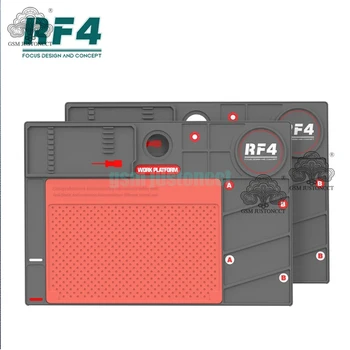 RF4 RF-PO2 ısı yalıtımlı silikon Lehimleme Mat 380x260MM BGA Masaüstü istasyonu telefonu tamir Pedi Bakım Platformu alet takımı