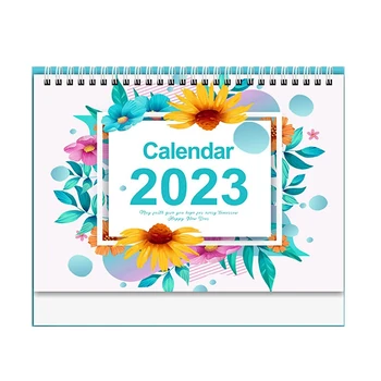 2023 Küçük Masa Takvimi ,9 inç X 7,3 inç Renkli Aylık Tasarımlar, Ev veya Ofis için Planlama ve Düzenleme için B