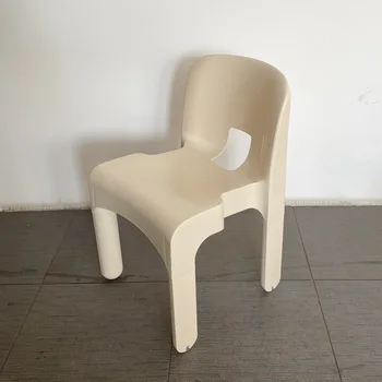 Sırt Desteği Yeşil Sandalyeler Yemek Bahçe Plastik Sevimli Tasarımcı Çocuk Yemek Salonu Sandalye İskandinav Cadeira De Varanda Ev Mobilyaları