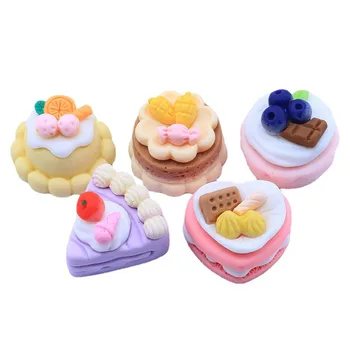 5 adet Sevimli Dollhouse Minyatür Meyve Ekmek Tatlı Kek Oyna Pretend Gıda Barbie 1/6 Bebek Aksesuarları Oyuncaklar