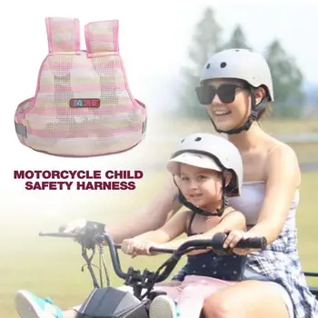 Evrensel Motosiklet Emniyet Kemeri İle Çocuklar İçin saklama çantası Arka Koltuk kulp Askı Demeti Anti-Fall çocuk Güvenlik Yelek Tasma