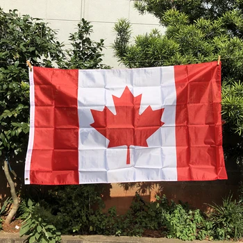 Z-ONE BAYRAĞI Kanada bayrağı 90x150 cm Kanada ulusal Bayrağı çift taraflı polyester asılı büyük Kanada bayrağı Dekorasyon afiş