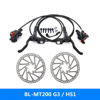 Shimano MT200 bisiklet fren mtb hidrolik disk fren seti fren debriyaj M315 yükseltme sürümü fren ve G3 / HS1 / RT56 rotor 160mm