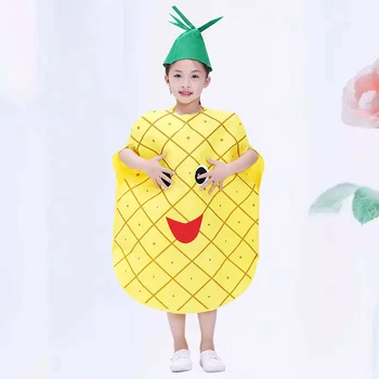 Çocuk Performans Kostüm Çocuk Moda Gösterisi Prop Meyve Cosplay Giyim Elbise Cadılar Bayramı Kostümleri