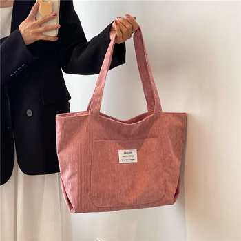 Kadife Tuval alışveriş çantası Kadınlar için Eko Çanta Kadın Kullanımlık Süpermarket Alışveriş kol çantası Seyahat Bakkal Saklama Torbaları