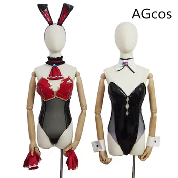 AGCOS Özel Boyut Hololive Houshou Deniz Gawr Gura Tavşan Kız Cosplay Kostüm Kadın Seksi Cosplay