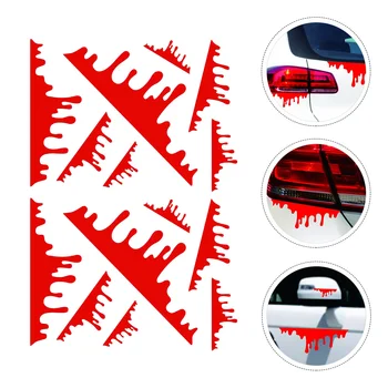 Kanama araba Sticker Cadılar Bayramı tema çıkartması ışık tampon otomatik kan macunu araba-styling kendinden yapışkanlı