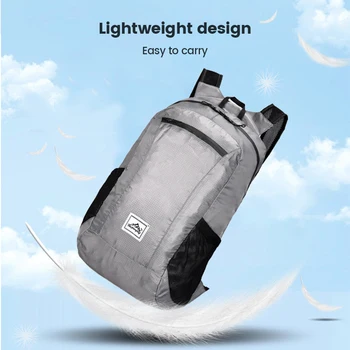 10L-20L Hafif Taşınabilir Katlanabilir Su Geçirmez Sırt Çantası Katlanır Çanta Ultralight Açık Paketi Kadın Erkek Seyahat Yürüyüş