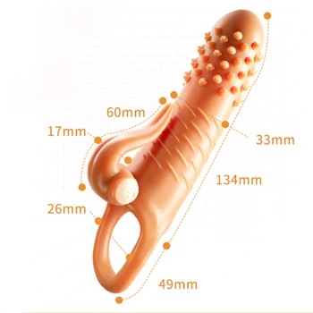 Yeniden kullanılabilir Penis Extender Kollu Horoz Halkaları Gecikme Boşalma Prezervatif Silikon Dick Glans Kapak Büyütme Seks Oyuncakları Erkekler İçin