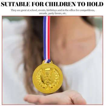 12 Adet çocuk madalya oyuncaklar yarışması ev dekorasyonu ev madalya ışık yarışması ödül oyunu yapay spor