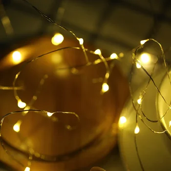 30 adet LED bakır tel lambası dize Noel dekorasyon odası dekorasyon fotoğraf sahne şarap şişe tıpası bakır tel lambası dize