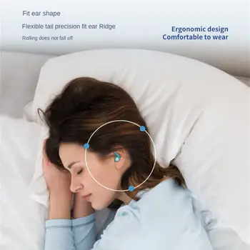 Silikon Kulaklıklar Silikon Şeffaf Kabuk Kokleaya Uyar Sürükleyici Gürültü Azaltma Kulak Tıkacı Ergonomik Tasarım Kulak Tıkacı