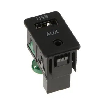 Araba USB AUX Yardımcı Giriş Anahtarı Düğmesi RCD510+, 10+, + 