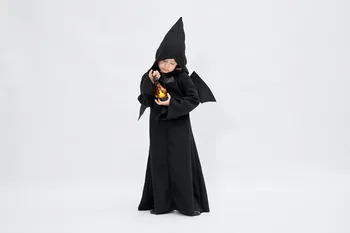 Cadılar bayramı Çocuklar Yarasa Kanatları Şeytan Kostüm Cadı Koyu Melek Cosplay Kostüm
