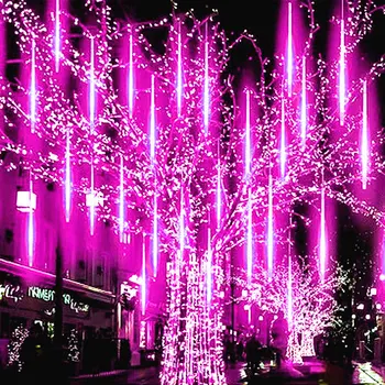 8 Tüpler Meteor Duş yağmur LED perili dizi lamba çelenk Noel Süslemeleri Ev için yeni yıl Dekor bahçe ışıkları